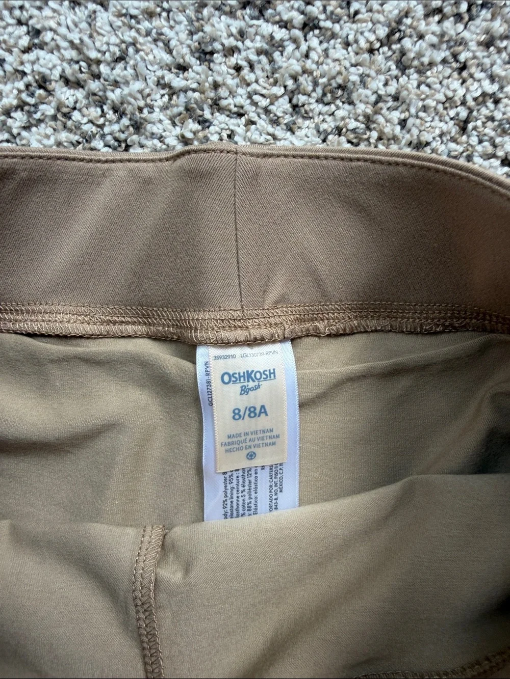 2 - NWT OshKosh B'gosh Active Skort Duo in Navy and Tan size 8